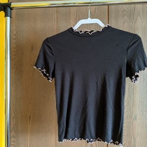 Ribbed Mock Neck Top